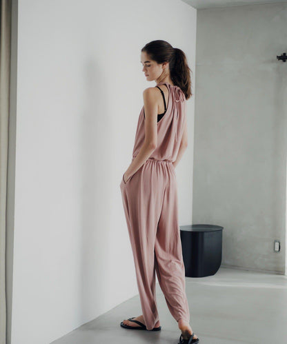 Easy drawstring jumpsuit 連體褲