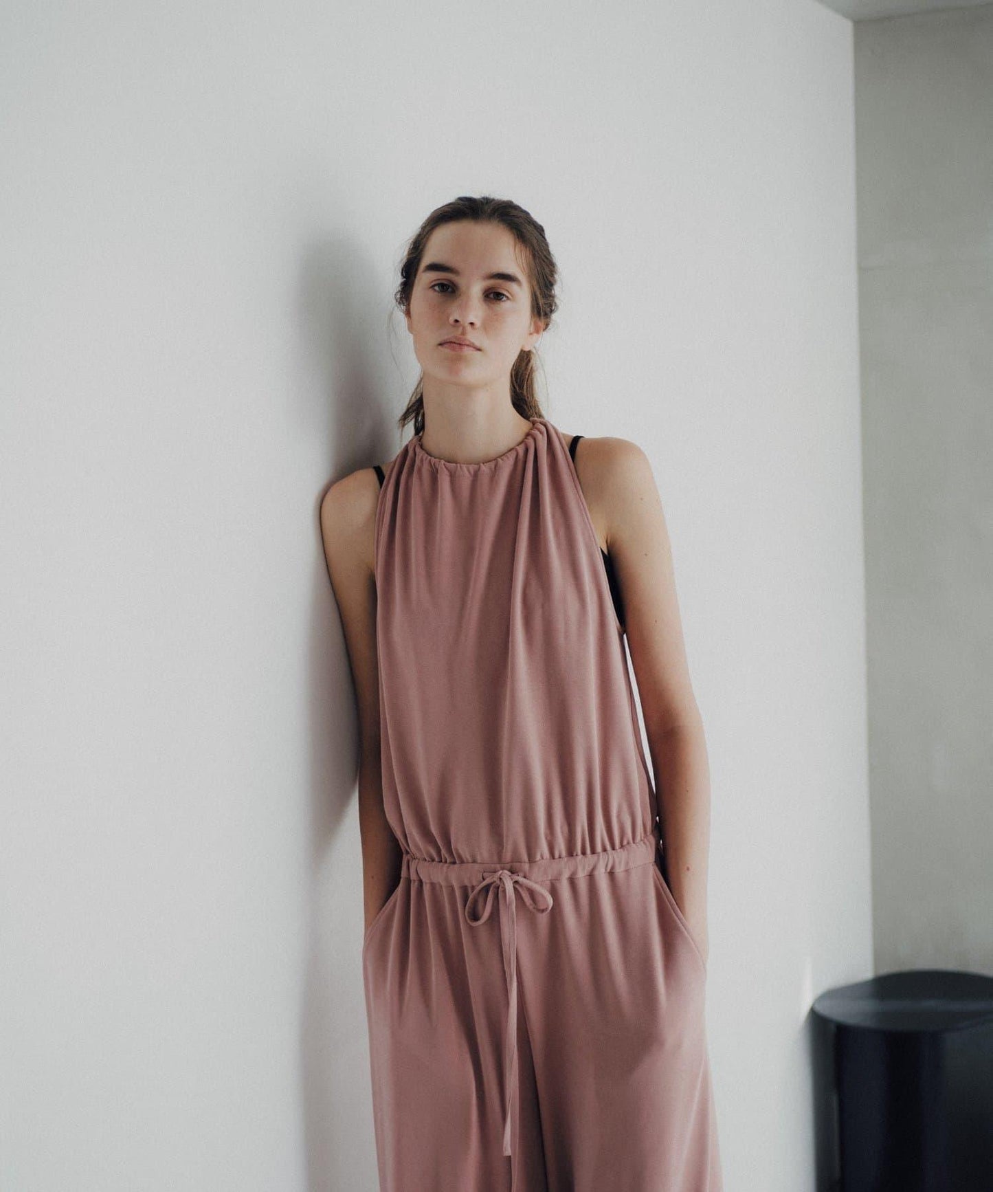 Easy drawstring jumpsuit 連體褲