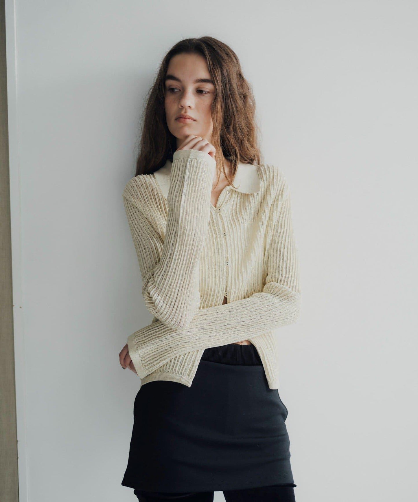 Polo knit summer cardigan 針織開衫