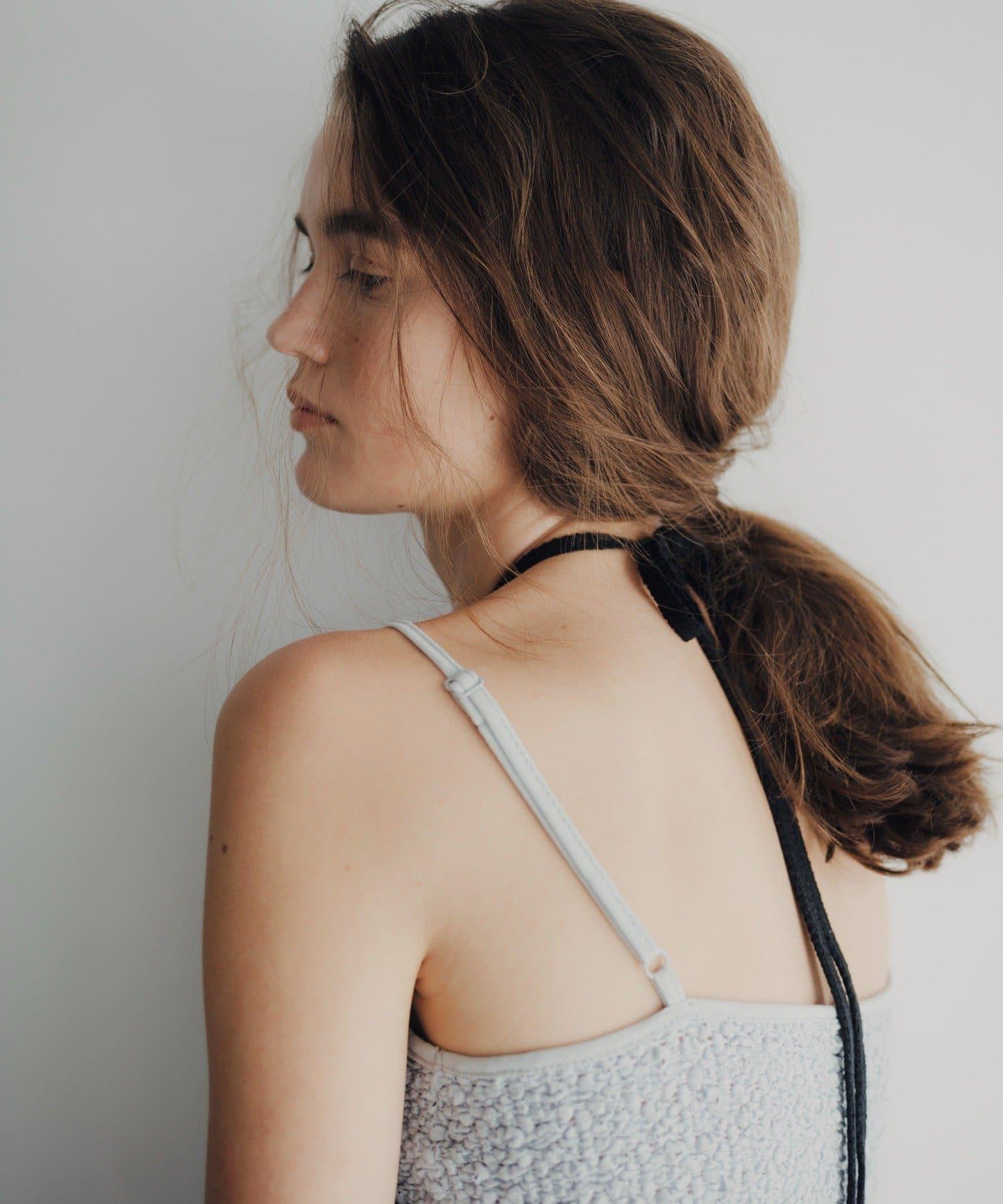 Crochet flower bustier