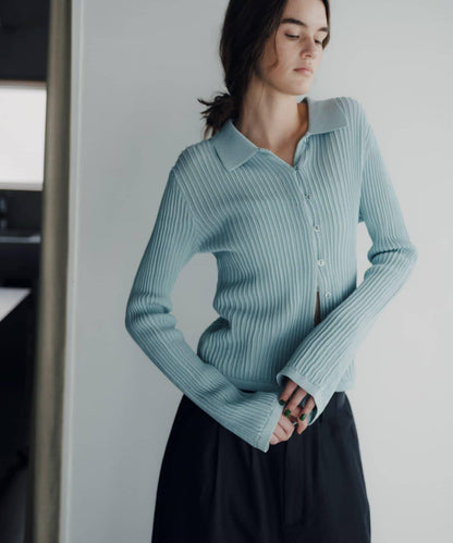 Polo knit summer cardigan 針織開衫