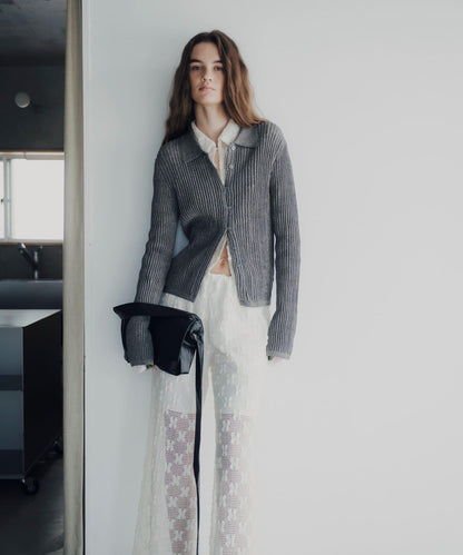 Mesh lace easy pants