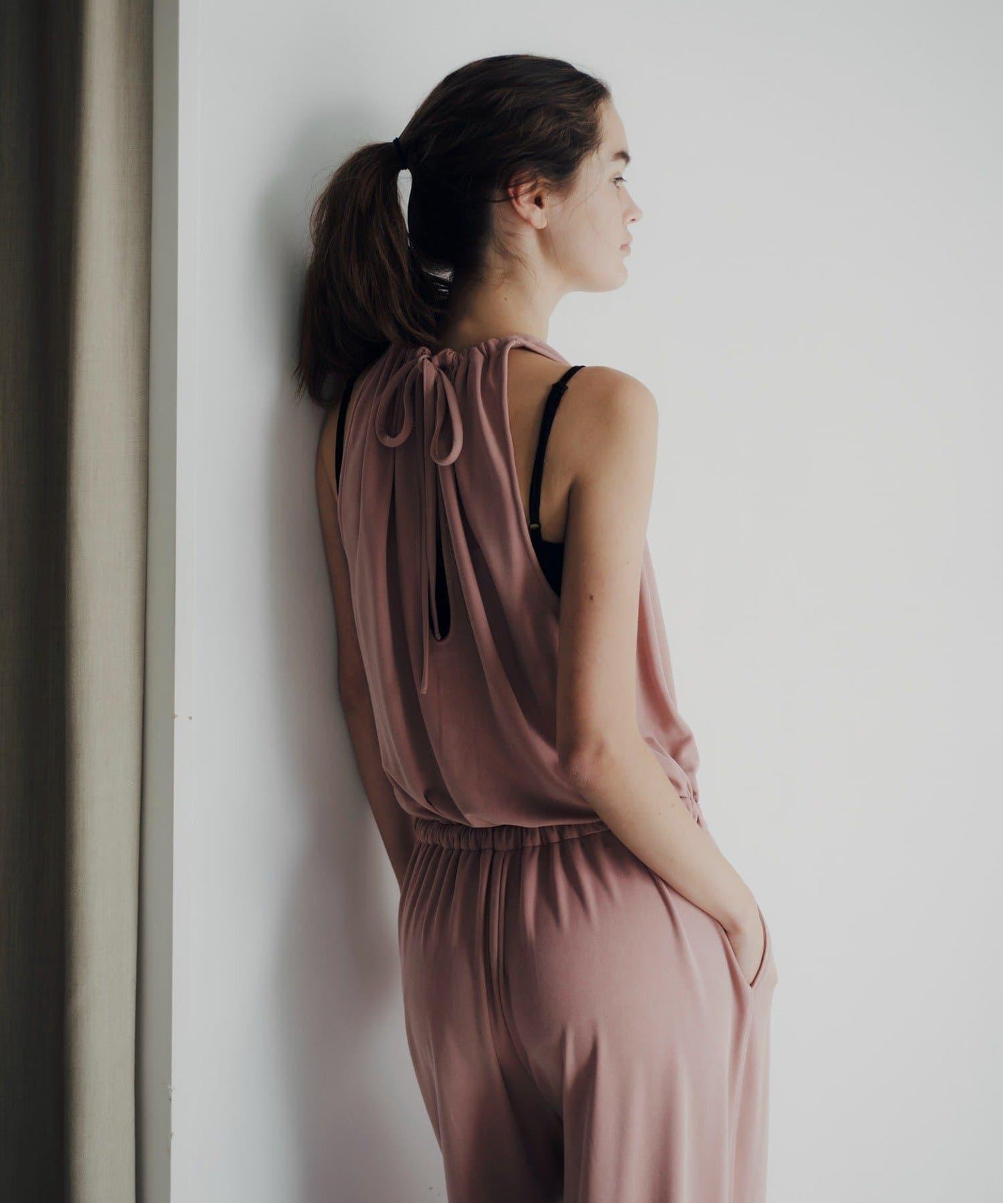 Easy drawstring jumpsuit 連體褲