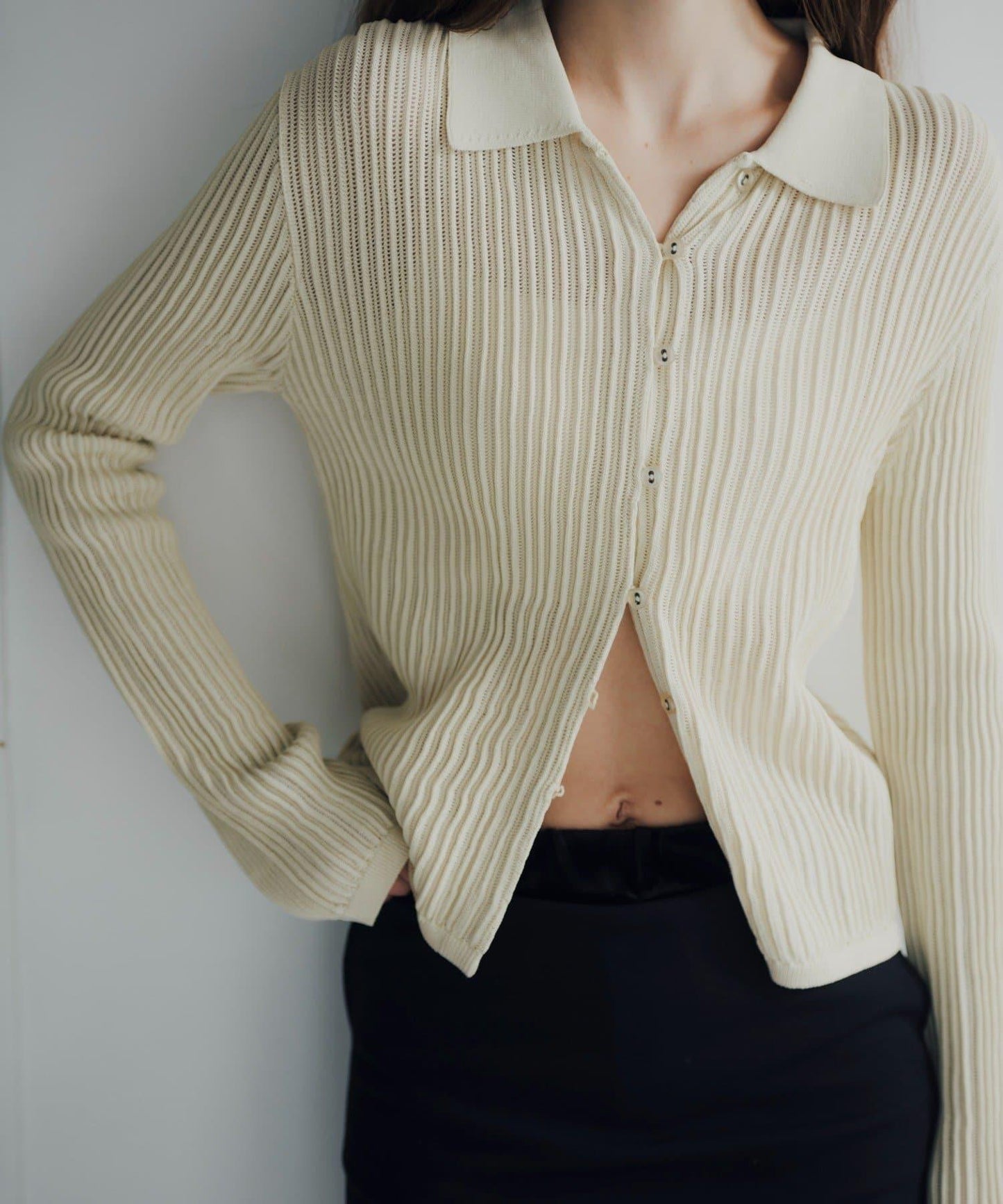 Polo knit summer cardigan 針織開衫