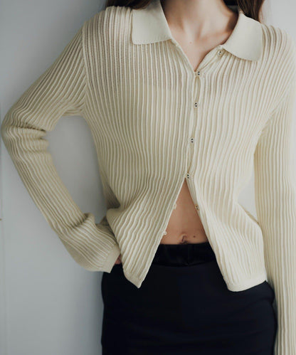 Polo knit summer cardigan 針織開衫