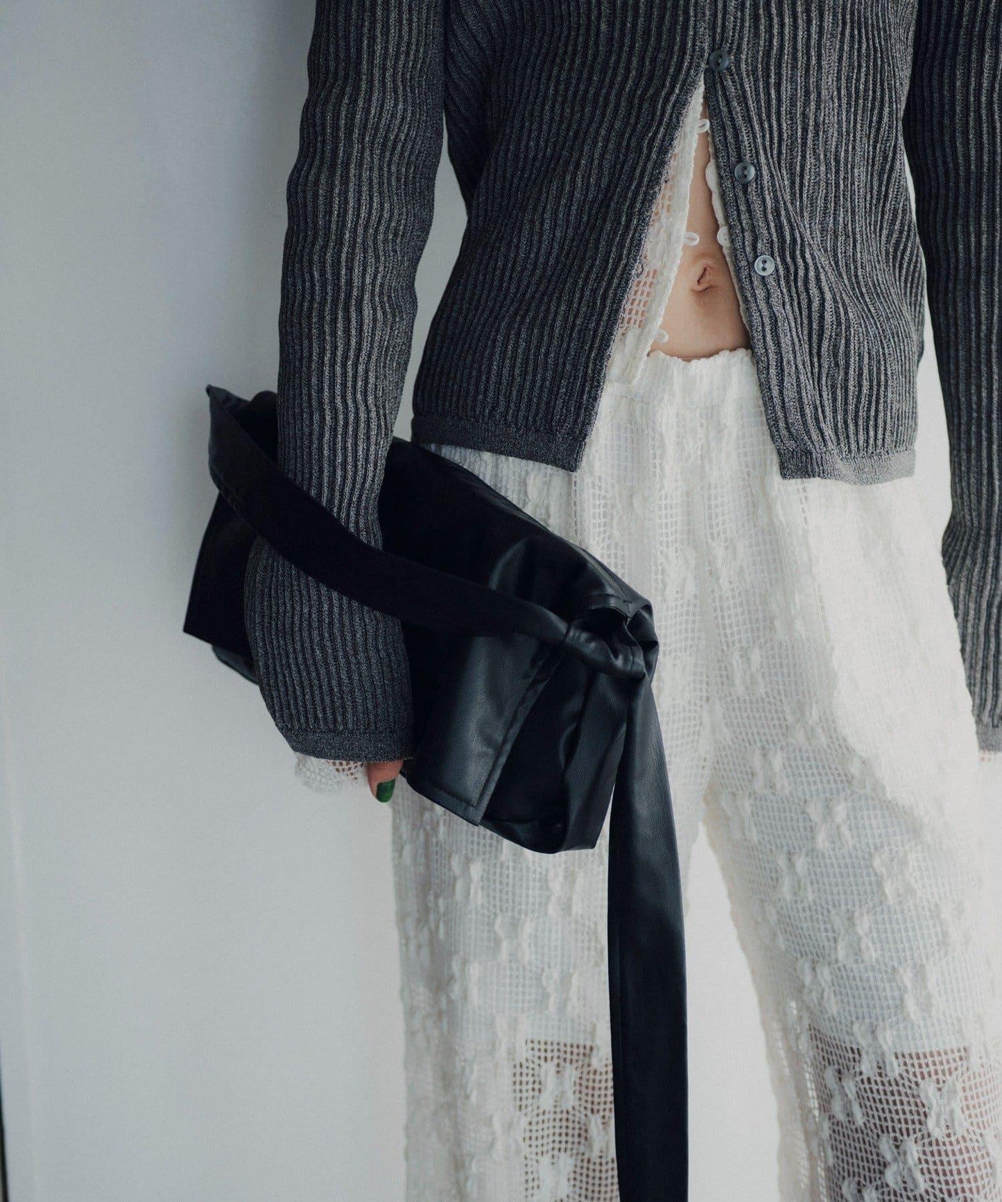 Mesh lace easy pants