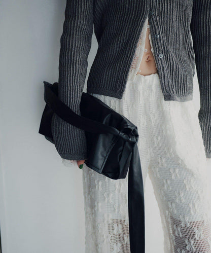 Mesh lace easy pants