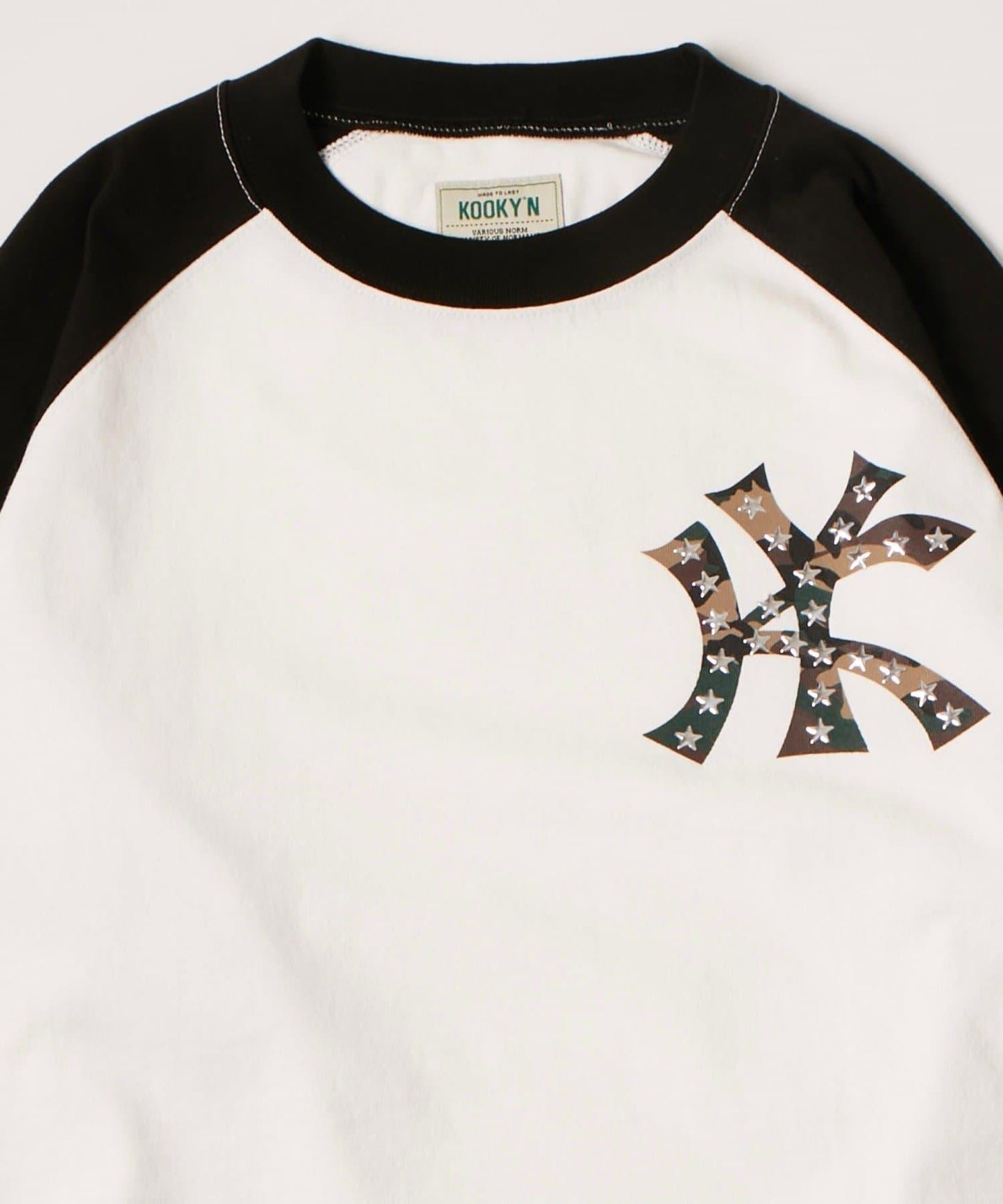 星鉚釘插肩設計 KOOKY'N KY LS TEE 長袖T恤