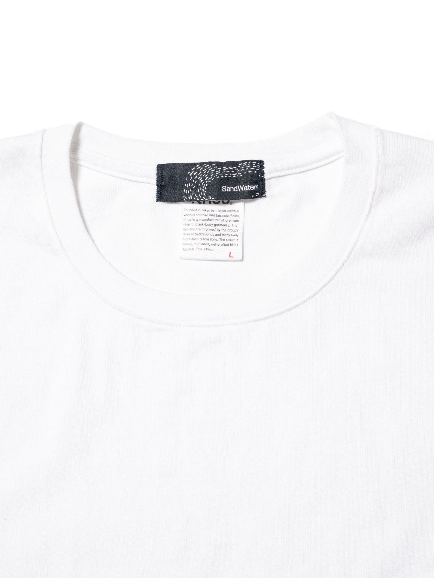 "VERTICAL SASHIKO" TEE × Knuu® T恤