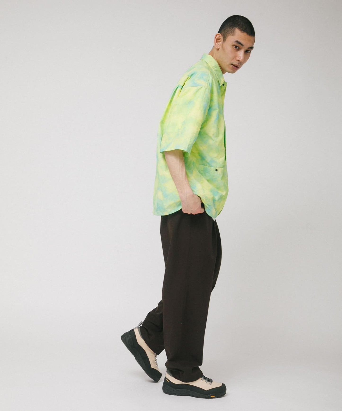 UR TECH 尼龍塔夫綢短袖襯衫
