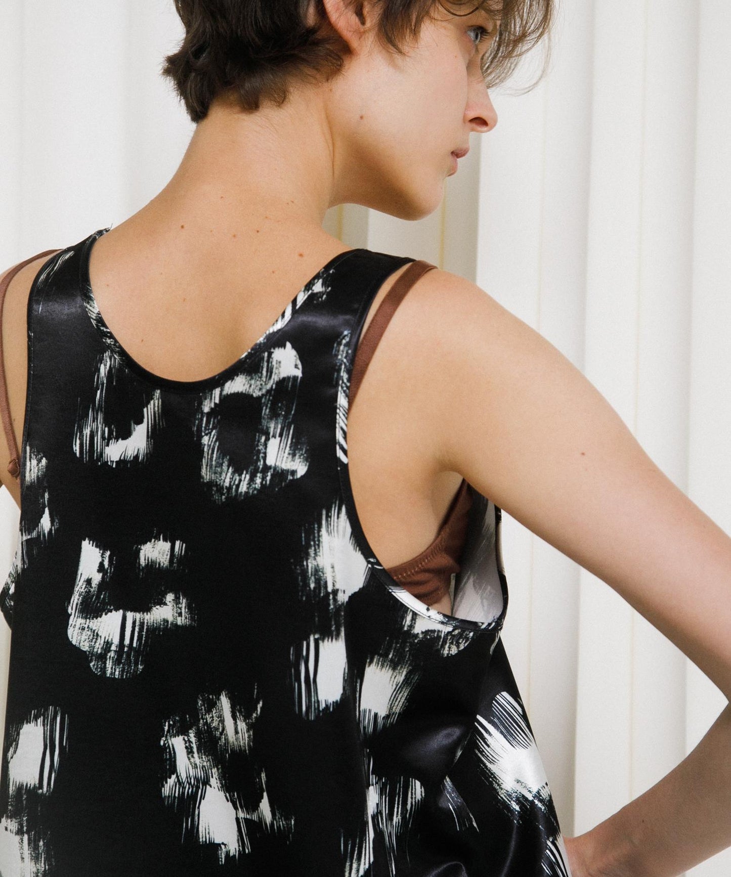 black flower blouse