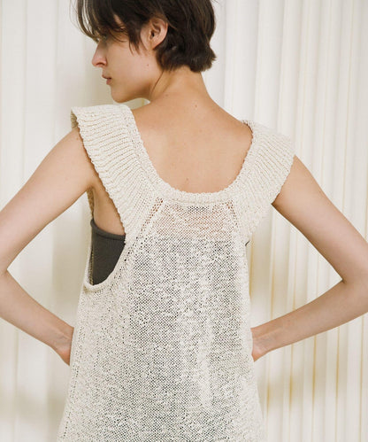 knit frill tunic