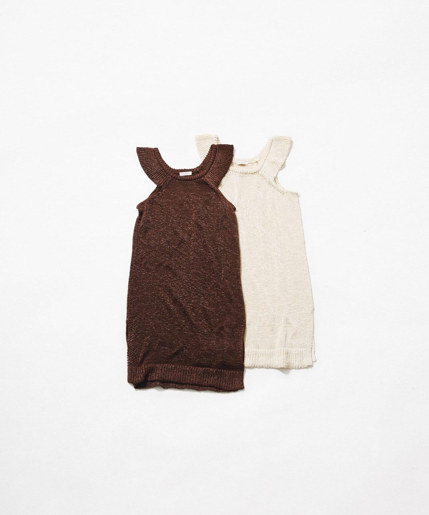 knit frill tunic
