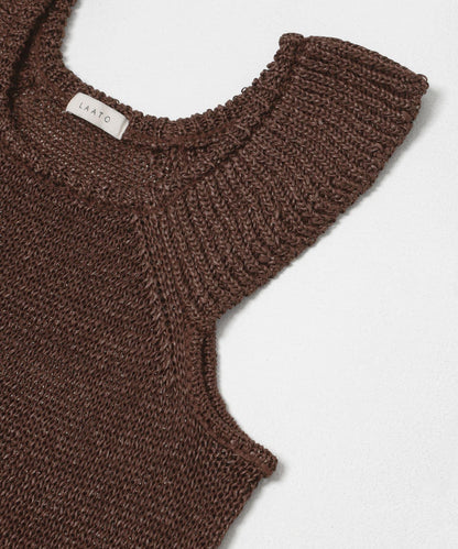 knit frill tunic