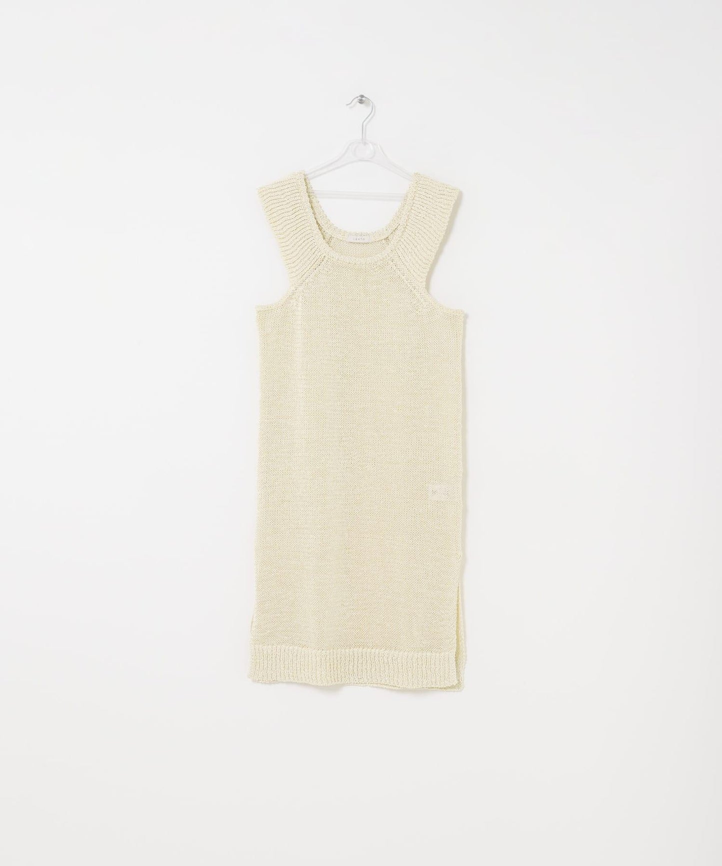 knit frill tunic