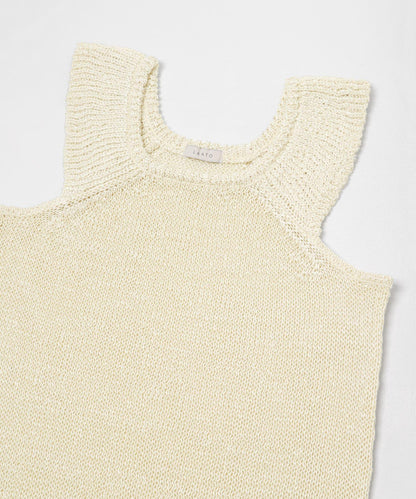 knit frill tunic