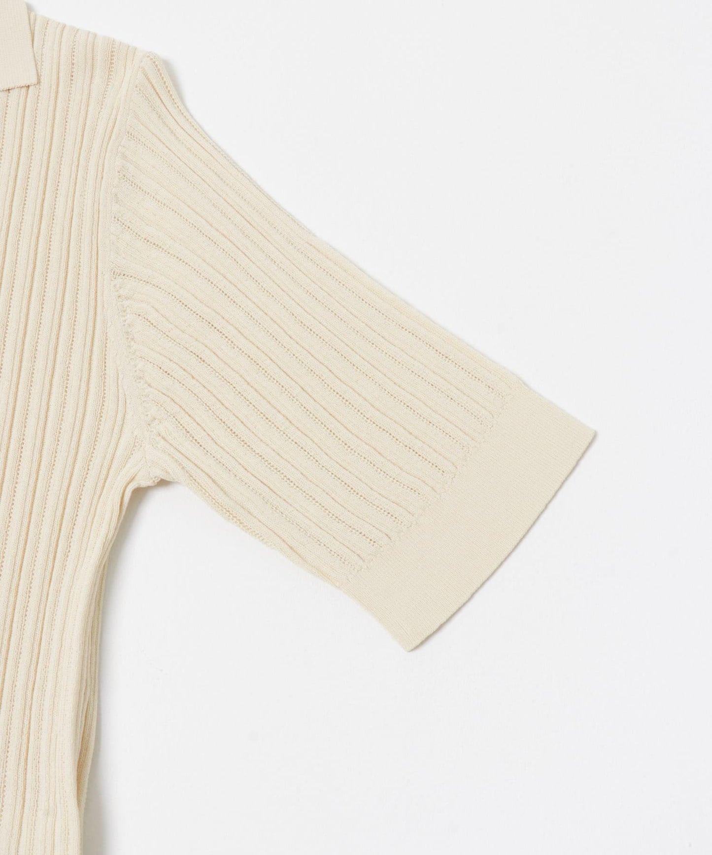 knit polo cardigan