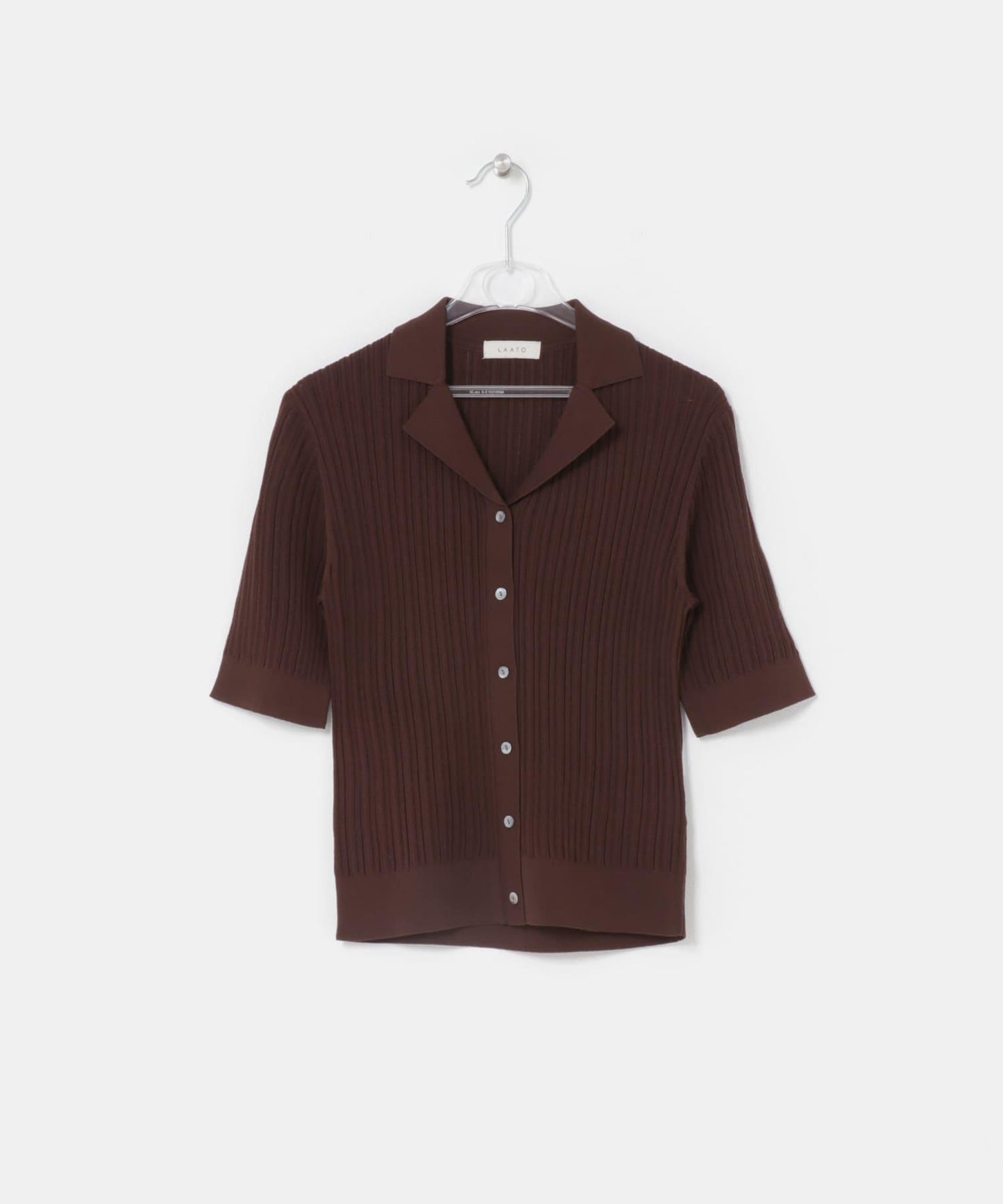 knit polo cardigan