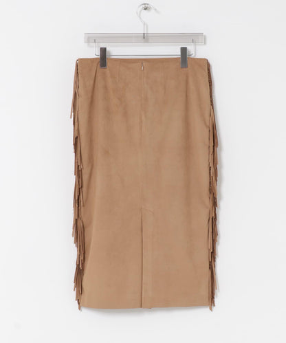 COUTURE D’ADAM SUEDE FABRIC RANCH SKIRT 麂皮面料 半身裙
