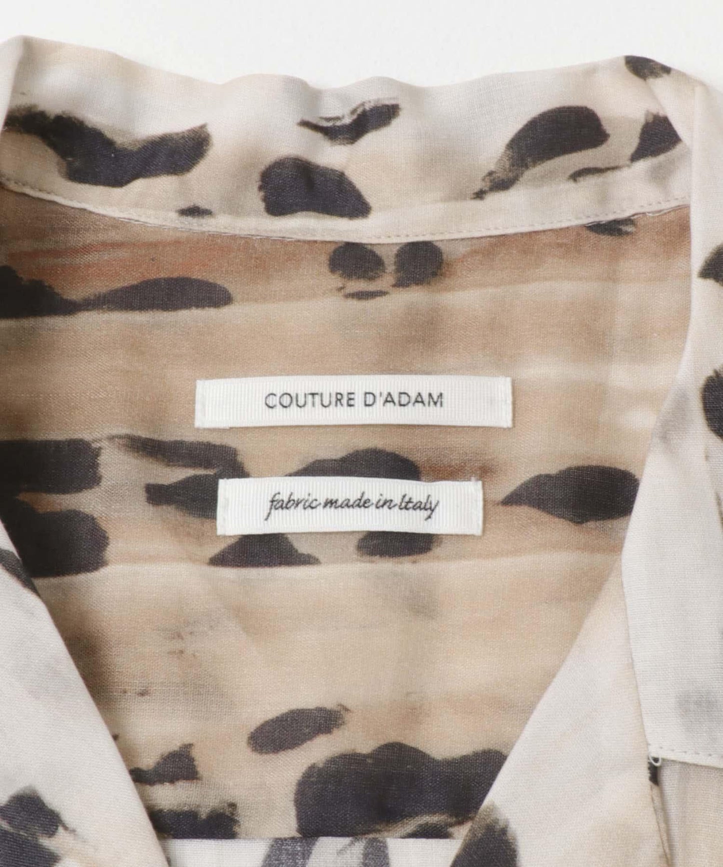 COUTURE D’ADAM 豹紋意大利印花 襯衫