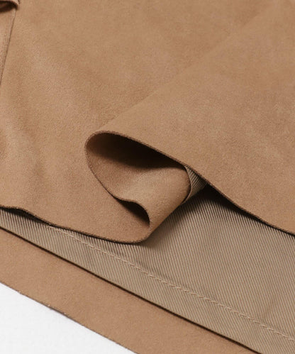 COUTURE D’ADAM SUEDE FABRIC RANCH SKIRT 麂皮面料 半身裙