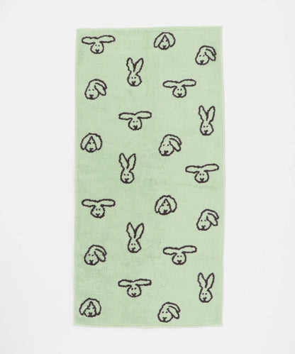 WARMGREYTAIL BUNNY BUNNY 兔子圖案洗臉毛巾