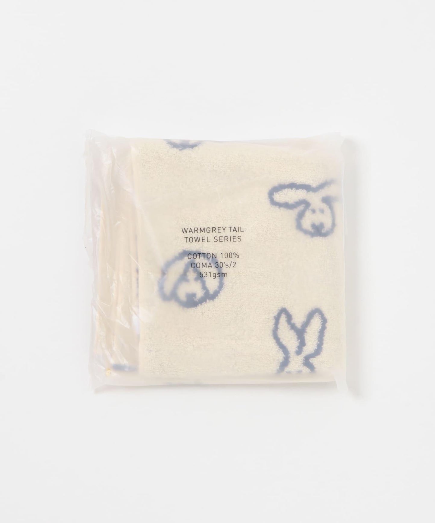 WARMGREYTAIL BUNNY BUNNY 兔子圖案洗臉毛巾