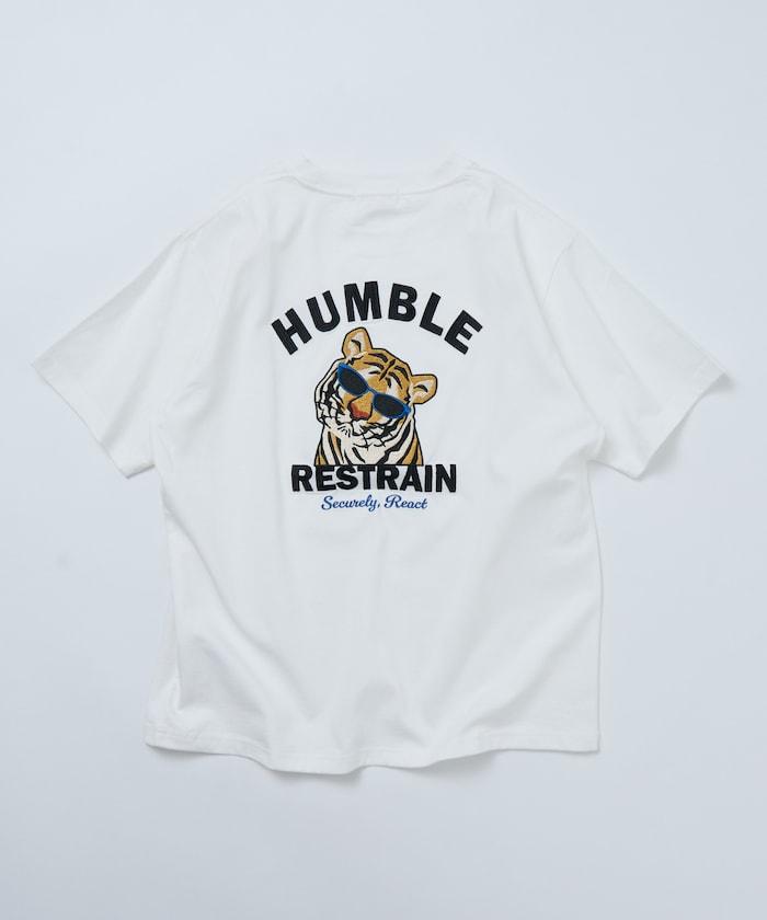 寬鬆版型 背部刺繡設計 TIGER 圓領T恤