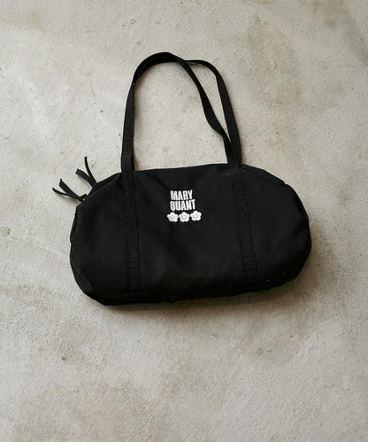 LOGO刺繡 褶皺設計 波士頓包