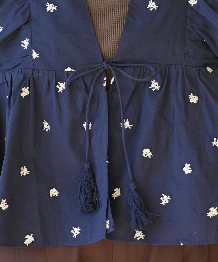 印度小花刺繡 荷葉邊 馬甲（可成套搭配）