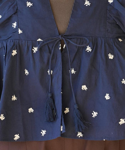 印度小花刺繡 荷葉邊 馬甲（可成套搭配）