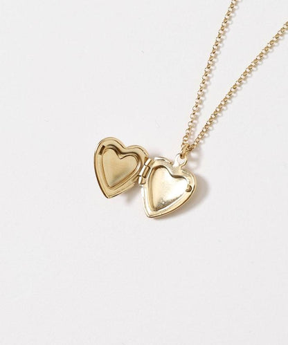 vintage porcelain heart necklace / COL26P-FH01 復古心形照片盒項鍊