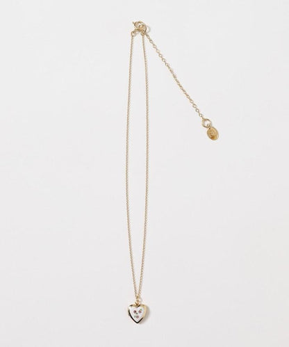 vintage porcelain heart necklace / COL26P-FH01 復古心形照片盒項鍊