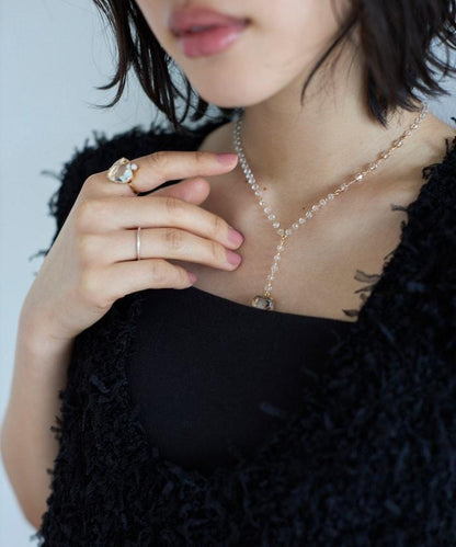 vintage glass heart necklace COL26P-40 復古心形玻璃鏈條項鍊