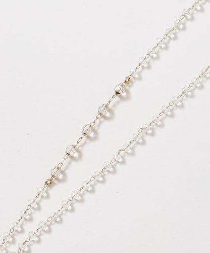 vintage glass heart necklace COL26P-40 復古心形玻璃鏈條項鍊