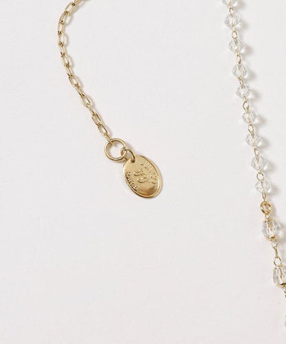 vintage glass heart necklace COL26P-40 復古心形玻璃鏈條項鍊