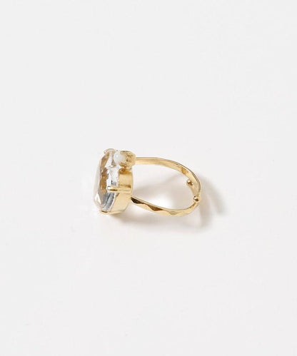 vintage glass heart ring BA26P-40FH 復古愛心玻璃戒指