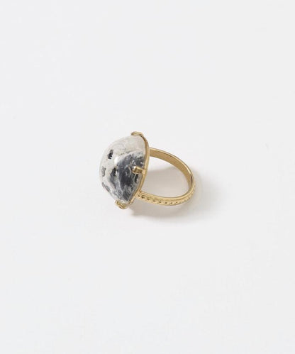 vintage glass dog ring dome BA25H-FH01A 玻璃狗造型戒指