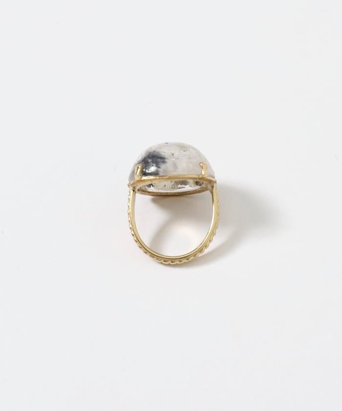 vintage glass dog ring dome BA25H-FH01A 玻璃狗造型戒指