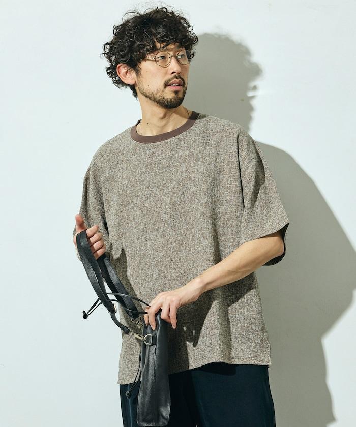 夏季粗花呢短袖圓領上衣（可搭配套裝）