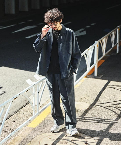 LINEN COTTON OPEN COLLAR SHIRT 亞麻棉開領襯衫（可成套搭配）