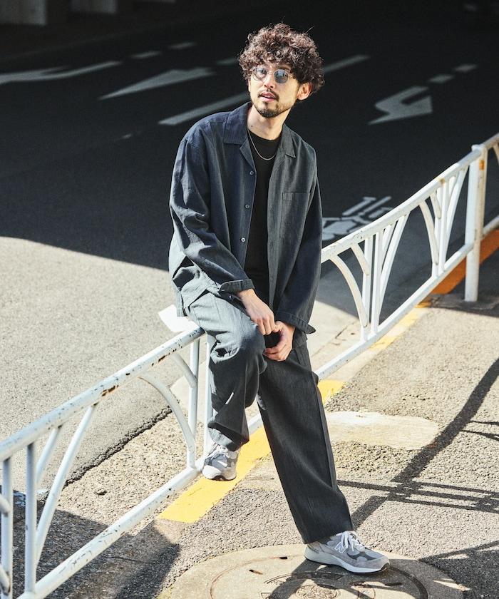 LINEN COTTON OPEN COLLAR SHIRT 亞麻棉開領襯衫（可成套搭配）