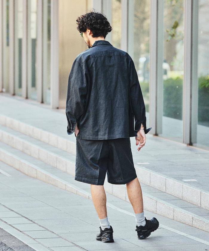 LINEN COTTON OPEN COLLAR SHIRT 亞麻棉開領襯衫（可成套搭配）