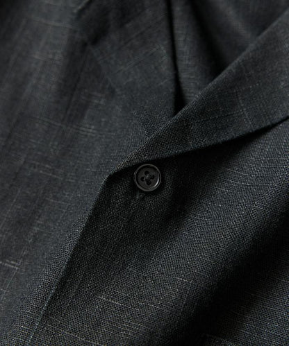LINEN COTTON OPEN COLLAR SHIRT 亞麻棉開領襯衫（可成套搭配）