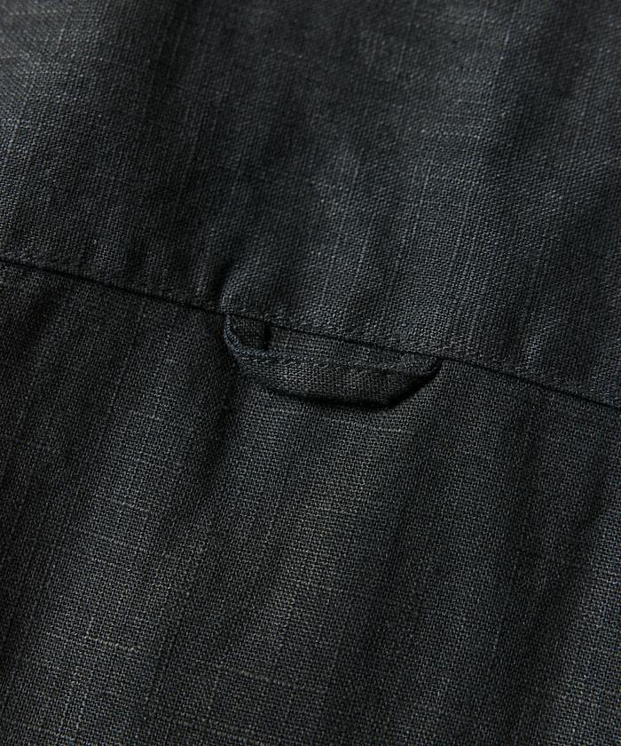 LINEN COTTON OPEN COLLAR SHIRT 亞麻棉開領襯衫（可成套搭配）