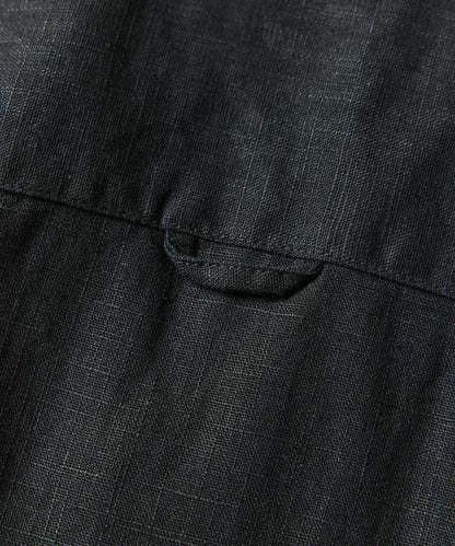 LINEN COTTON OPEN COLLAR SHIRT 亞麻棉開領襯衫（可成套搭配）