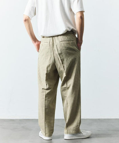 亞麻棉材質 EASY SLACKS 休閒長褲（可成套）