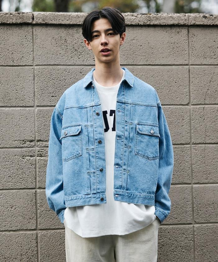 短款寬鬆牛仔夾克
