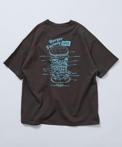 Burger Factory×FREAK'S STORE  寬鬆版型 後背印花 圓領T恤