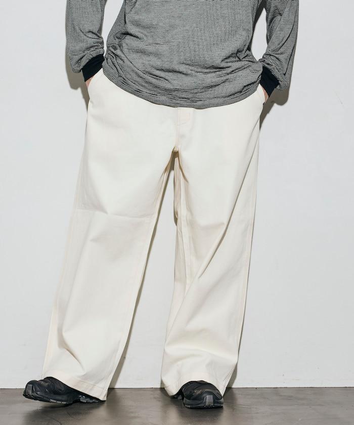聯名 SMU PT-20 DENIM WIDE WORK PANTS 闊腿工裝褲